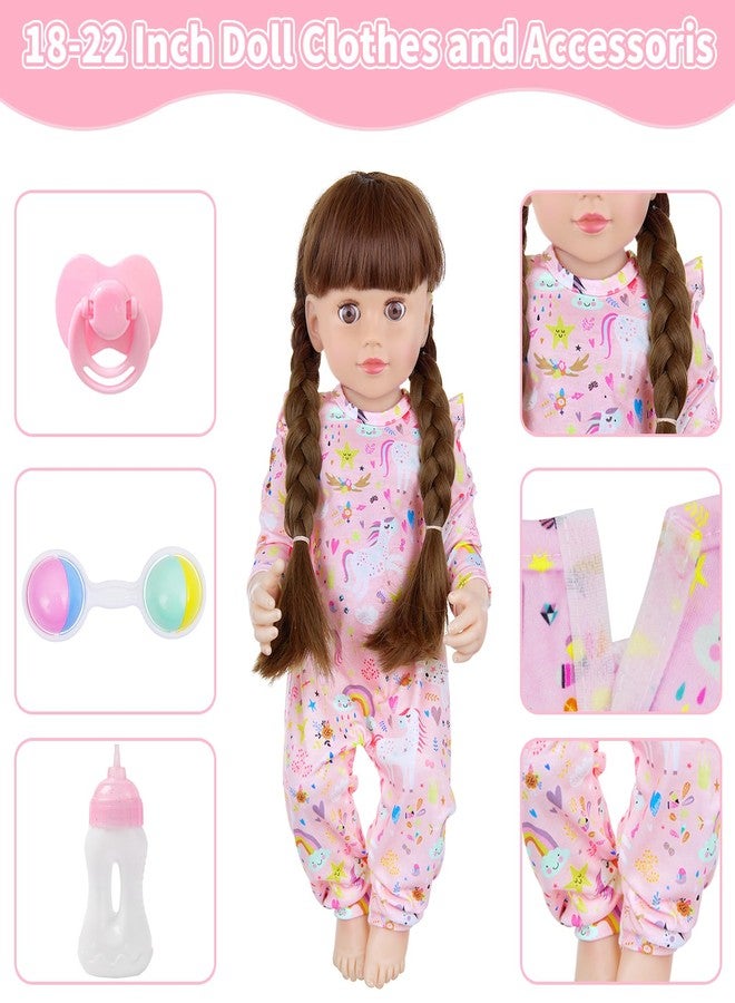 18INDC 5 Pcs Doll Carrier and Accessories for 16-22 Inch Doll, Baby Doll Carrier for 17 Inch baby doll, Doll Stuff Carrier Backpack Set for 18 Inch Doll - Image 5